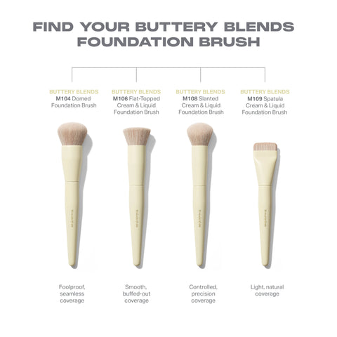Buttery Blends M109 Spatula Foundation Brush